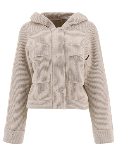 BRUNELLO CUCINELLI BRUNELLO CUCINELLI HOODED CARDIGAN