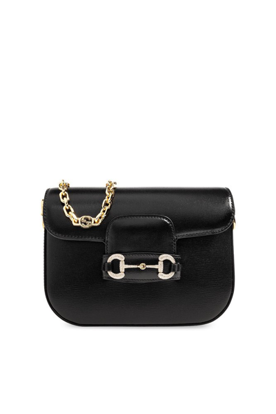 Gucci 1955 Horsebit Mini Shoulder Bag In Black