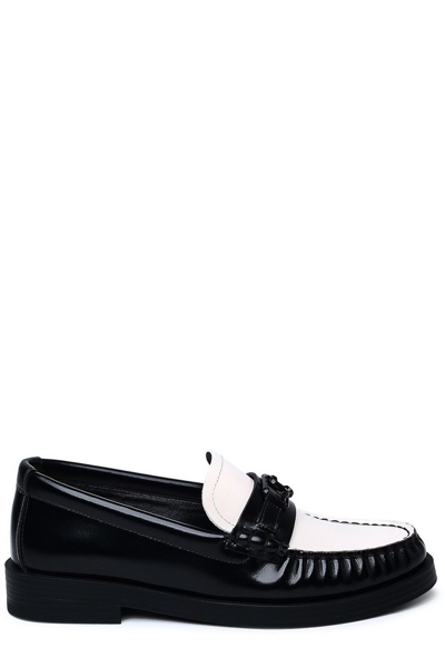 Jimmy Choo Addie Logo Plaque Loafers In Multicolor