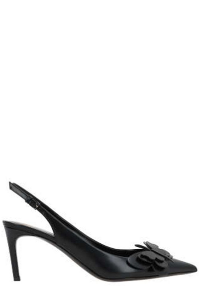 Valentino Garavani Valentino Pointed Toe Singback Pumps In Black