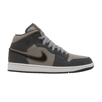 Pre-owned Air Jordan 1 Mid Se 'night Stadium' In Grey