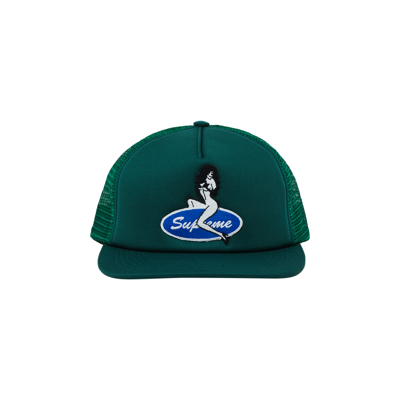 Pre-owned Supreme Pin Up Mesh Back 5-panel 'green'