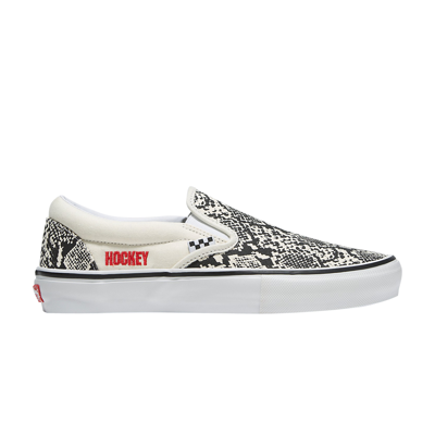 Pre-owned Vans Hockey X Slip-on 'snakeskin' In White