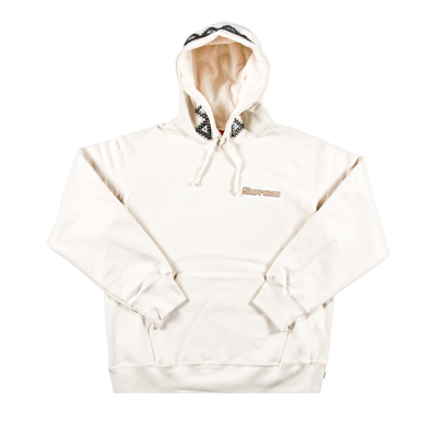 Pre-owned Supreme Pharaoh Studded Hooded Sweatshirt 'natural' In Cream