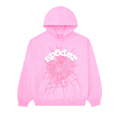 Pre-owned Sp5der Og Web Hoodie 'pink'