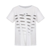 Armani Exchange 女士纯棉logo印花短袖圆领休闲t恤 In White
