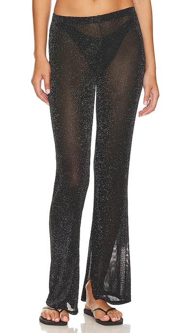 L*space Lurex Mesh Kari Trouser In Black