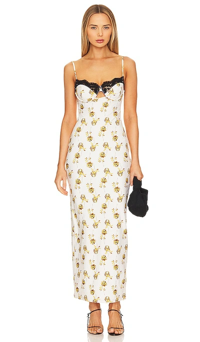 Montce Swim Lena Long Dress In Yellow