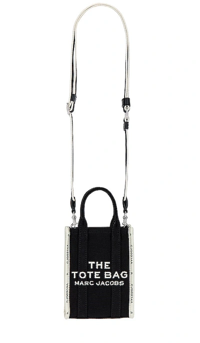 Marc Jacobs The Jacquard Mini Tote Bag In 黑色