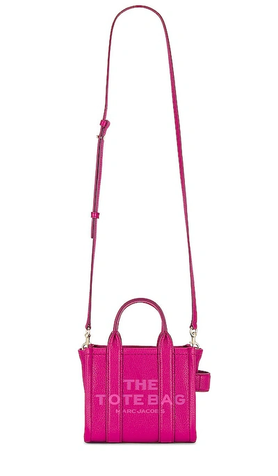 Marc Jacobs The Leather Mini Tote In 口红粉