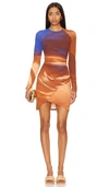 Simkhai Abby Minikleid Mit Raffungen In Sierra Print