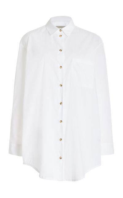 Asceno The Formentera Cotton Shirt In White