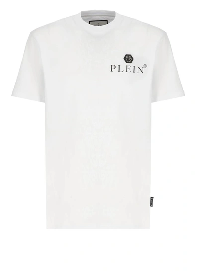 Philipp Plein White Cotton Tshirt