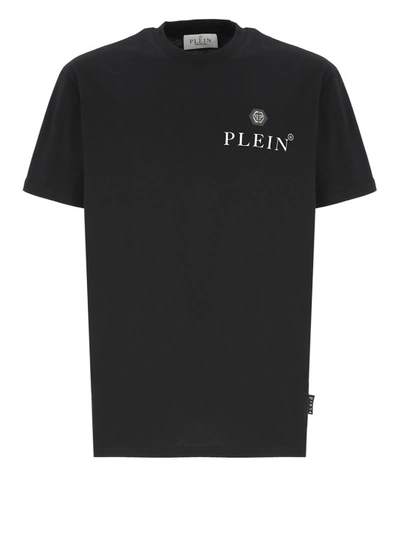 Philipp Plein Black Cotton Tshirt