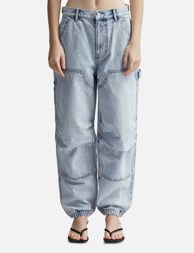 Alexander Wang T Double Front Carpenter Jeans In Blue