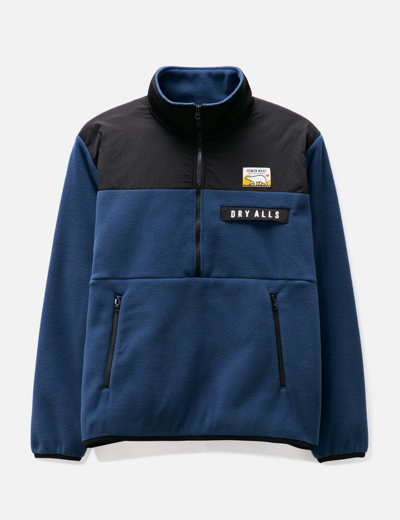 Human Made Fleece Half-zip Jacket In Blue
