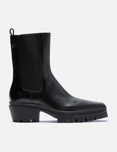 Alexander Wang Terrain Crackle Patent Leather Moto Boots In Black