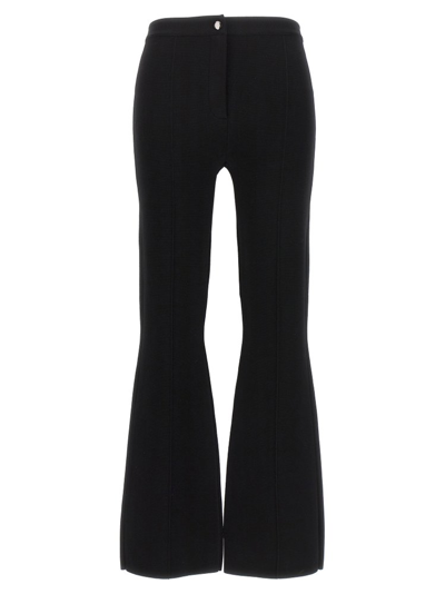 Theory Flared Full Length Pants In Black