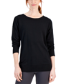 ID IDEOLOGY WOMEN'S OPEN-BACK LONG-SLEEVE PULLOVER TOP, CREATED FOR MACY'S