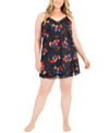 INC INTERNATIONAL CONCEPTS PLUS SIZE FLORAL CHEMISE, CREATED FOR MACY'S