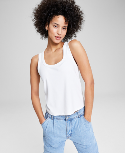 And Now This Women's Basic Scoop-neck Tank Top, Created For Macy's In White