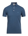 Brooksfield Man Polo Shirt Midnight Blue Size 36 Cotton