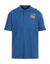Richmond Man Polo Shirt Azure Size M Cotton In Blue