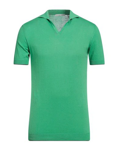 Grey Daniele Alessandrini Man Sweater Green Size 40 Cotton