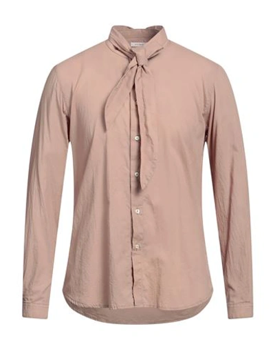Officina 36 Man Shirt Light Brown Size Xl Cotton In Beige