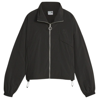Puma Womens  Infuse Woven Jacket In Black/black