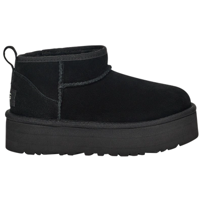 Ugg Kids' Girls  Ultra Mini Platform In Black/black