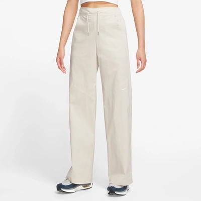 Nike Womens  Essential Woven Hr Pants In Orewood/sail