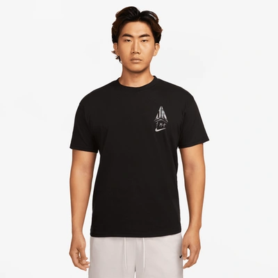 Nike Mens  Jumpman M90 Open T-shirt In Black/black