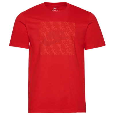 Nike Mens  Monogram T-shirt In Red/red