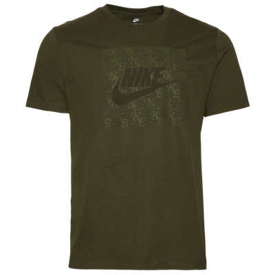 Nike Mens  Monogram T-shirt In Olive/cargo Khaki