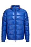 Moncler Brendann Logo-patch Quilted Jacket In Blue