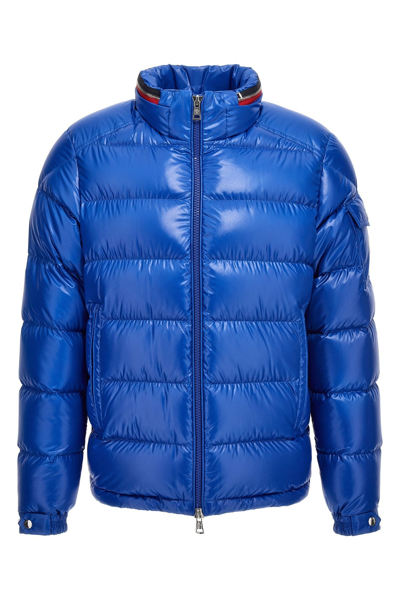 Moncler Men 'bourne' Down Jacket In Blue