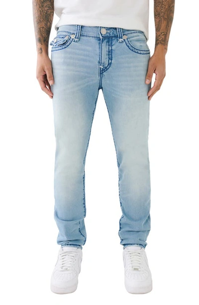True Religion Brand Jeans Rocco Stacked Super T Skinny Jeans In Havana Lig