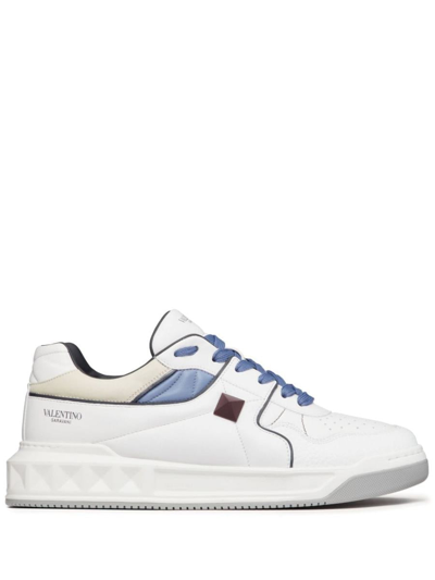 Valentino Garavani Sneakers In White/niagara/grey