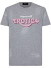 Dsquared2 Crew Neck Jersey T-shirt With Distressed Effect In Grey