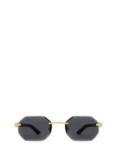 Cartier Geometric Frame Sunglasses In Black