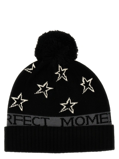 Perfect Moment Pm Star Beanie In Black