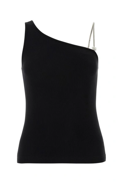 GIVENCHY GIVENCHY WOMAN BLACK STRETCH COTTON TOP