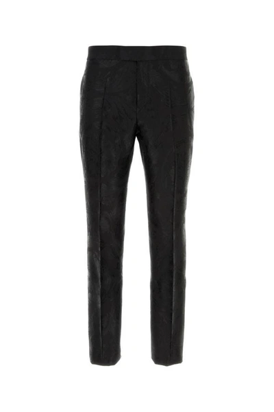 VERSACE VERSACE MAN BLACK JACQUARD PANT