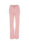 Versace Pink Wool Blend Flared Leg Pant In Pink