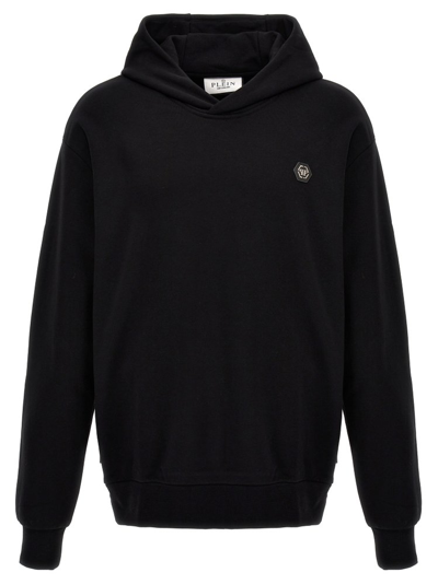 Philipp Plein Long-sleeve Cotton Hoodie In Black