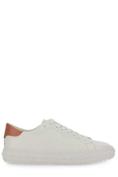 Michael Michael Kors Leather Sneaker In White