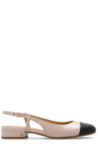 Michael Michael Kors Slingback Ballerina Shoes In Beige