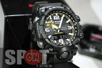 Pre-owned Casio G-shock Mudmaster Tough Solar Triple Sensor Men's Watch Gwg-1000-1a3