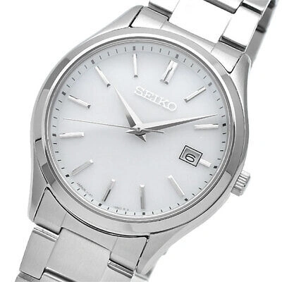 Pre-owned Seiko Selection Sbpx143 Silver Solar 3 Hands Calendar Men's Watch In Box